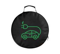 Sac de câble de chargeur de voiture - Sac de câble de charge EV | Sac de rangement pour câble de chargeur de voiture électrique noir avec poignée | Organiseur de coffre de voiture | Conteneur de