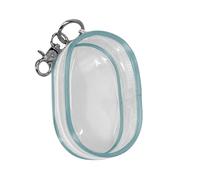Sac de câble de tente - Rangement transparent portable pour écouteurs, câbles USB, accessoires électroniques | Organisateur de voyage compact pour bureau, sac à dos, valise, idéal pour la maison, bleu