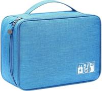 Sac De CâBle Sac de Rangement numérique Portable, 1 pièce, Pochette de Rangement de câbles étanche for Gadgets, Accessoires for appareils électroniques, Pack de Fournitures(Sky Blue)