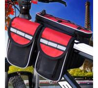 Sac De Cadre Avant De Vélo 4 En 1, Grande Capacité, Sac De Tube Supérieur De Vélo, Conception De Bande Réfléchissante, Sac De Conduite Étanche N66
