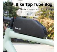 Sac de cadre de vélo CXWXC, étui étanche avec fixation par boulons et sangle, aérodynamique, faible dragage, pour triathlon, gravier, VTT, vélo de route BSB21 Blue