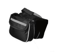 Sac de cadre de vélo, sac étanche pour cadre avant, sac de montage de téléphone pour vélo, pochette de rangement Oxford pour outils, cartes, accessoires, compatible avec VTT et vélo de route (maille