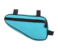 Sac de cadre triangulaire optimisé pour vélos avec coins à angle droit pour s'adapter parfaitement et contenir les accessoires de cyclisme (bleu)