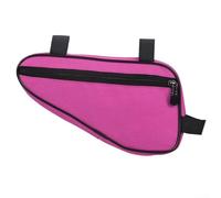 Sac de cadre triangulaire optimisé pour vélos avec coins à angle droit pour s'adapter parfaitement et contenir les accessoires de cyclisme (rose)