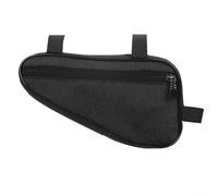Sac de cadre triangulaire optimisé pour vélos avec coins à angle droit pour s'adapter parfaitement et contenir les accessoires de cyclisme (noir)