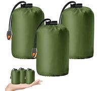 Sac de Cagoule Sac de Couchage d'urgence Ultra Léger Lot de 3 Couverture d'urgence Imperméable Premiers Secours Couverture de Sauvetage Survie Sac de Couchage d'urgence Tente d'urgence Protection
