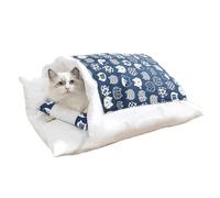 Sac de câlin pour Chat, lit Tunnel Amovible et Lavable pour Chat | Lit pour Animal de Compagnie Cocoon avec Oreiller, Tunnel d'hiver Confortable, Sac de Grotte pour Chats et Petits Chiens