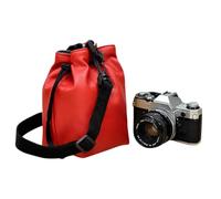 Sac De Caméra À Bandoulière - Sacs De Caméra En Cuir Imperméables Pour Photographes De Grande Capacité | Sac De Caméra À Bandoulière Pour La Plupart Des Caméras, Trumpet--Big Red, riferimento