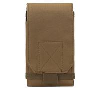 Sac de camouflage d'extérieur pour homme - Organiseur tactique - Étui de ceinture pratique - Camouflage extérieur - Portable - Organiseur de téléphone EDC-Tactical, kaki, Taille unique