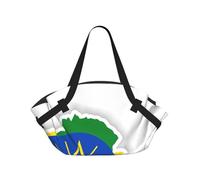 Sac de camping pliable avec drapeau de l'Éthiopie - Sac de voyage imperméable - Matelas de camping pour l'extérieur, le parc et la plage