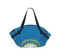 Sac de camping pliable avec imprimé drapeau du Dakota du Sud - Sac de voyage imperméable - Matelas de camping pour l'extérieur, le parc et la plage