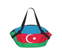 Sac de camping pliable imprimé drapeau de l'Azerbaïdjan sac de voyage imperméable matelas de camping pour parc extérieur plage