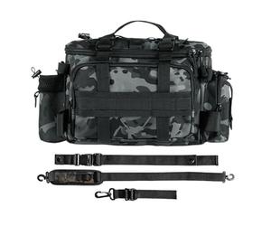 Sac de Canne à Pêche | Capacité Sac de Rangement pour Fournitures de Pêche,Sac de Rangement Imperméable | pour Rivière, Jetée, Étang, Extérieur, Eau salée, Eau Douce, Lac, seize if grey, verwijzen