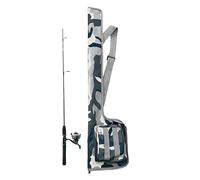 Sac de canne à pêche | Étui pour canne à pêche camouflage | Étui de voyage pour canne à pêche | Offrant un moyen fiable et sécurisé de gérer et de transporter votre équipement de pêcheur partout où