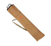 Sac de canne à pêche imperméable avec toile épaisse, grande capacité pour cannes, parapluies, filets, pliable et confortable pour les voyages (marron, 130 cm)