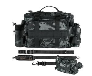 Sac de Canne à Pêche Imperméable | Organisateur D'équipement De Contenu,Sac De Rangement De Pêche Étanche,pour Étangs, Lacs, Rivières, Mer, Mallette De Pêche, seize if grey, verwijzen naar de