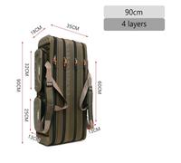 Sac De Canne À Pêche Multifonctionnel,Sacs De Matériel De Pêche 1680d Oxford,Mallette De Rangement D'équipement De Moulinet De Pêche Xa139g-4 Layer 90cm