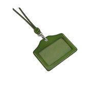 Sac de carte de visite à lanièrePorte-cartes avec lanière, étuis d'identité, étuis d'identité de bureau en cuir véritable, porte-carte de crédit fait à la main, sac de bus d'identité, portefeuille de