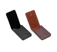 Sac De Carte De Visite Magnétique 2 Pièces, Sac De Carte De Visite En Cuir Pu, Cadeaux D'Affaires, Sac De Carte De Visite Vertical, Fournitures De Bureau