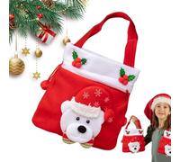 Sac De Casse Croûte De Noël - Pochette Des Fêtes D'Hiver - Sac À Cordon Pour Snacks De Noël | pour Chocolat Jouets Gelée Sucettes Maternelle École Maison Rassemblement Communautaire