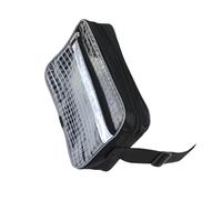 Sac de ceinture anti-statique avec grilles transparentes pour les trajets quotidiens, accessoires de voyage, fournitures d'organisation, maille transparente, Ceinture noire 20,3 cm