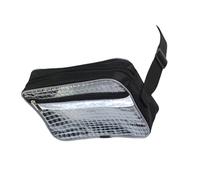 Sac de ceinture anti-statique avec grilles transparentes pour les trajets quotidiens, accessoires de voyage, fournitures d'organisation, pochette étanche pour outils, Ceinture noire 20,3 cm