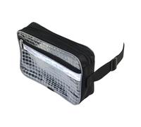 Sac de ceinture anti-statique avec grilles transparentes pour les trajets quotidiens, accessoires de voyage, fournitures d'organisation, pochette étanche pour outils, Ceinture noire 20,3 cm