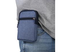 Sac de Ceinture Clip pour Téléphone, Pochette de Ceinture Smartphone Homme, Zippée Sacoche Ceinture Homme Poche Sac Banane Portefeuille Porte-Cartes en Holster Clip Coque avec Boucle de Ceinture
