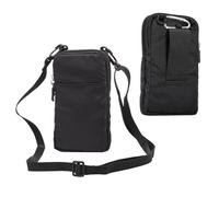 Sac de Ceinture Clip pour Téléphone Portable, Homme Pochette Ceinture Telephone, Vertical Étui de Ceinture Téléphone Sacoche Randonnée Sac Banane Pochette Coque avec Boucle de Ceinture Mousqueton