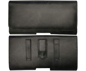 Sac de Ceinture Compatible avec Blackview BV5300 BV7100 BV7200 BV5200 BV5500 BV9200 A96 Oscal S70 Flat 1C Wave 6C Tiger 10 12 côté Transversal Housse de Protection pour Ceinture A Noir