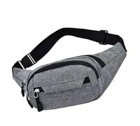 Sac de ceinture de randonnée : sac de ceinture pour la marche - Packle pour voyager, sac de ceinture de service public, paquet de ceinture croisée, sac de bain pour aller faire du shopping, CA, Gris