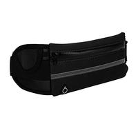 Sac de Ceinture de Taille en Marche Unisexe Sac de Ceinture de Sport Grande capacité étanche réflexive pour l'entraînement Cyclisme Travelt Diving Fabric Réglable 67 120cm (Noir)