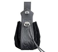 Sac de Ceinture en Cuir Viking, Pochette à Cordon Marron, Sac de Taille en Faux Cuir médiéval, Sac de dés rétro Portable, Costume de Cosplay Renaissance LARP