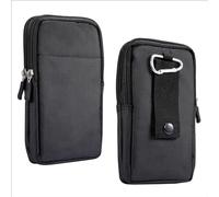 Sac de Ceinture Homme pour Téléphone Portable Noir, Ceinture Clip Sacoche Etui Universel, 6.9" Multiples Vertical Sac Randonnée Homme Femme Housse de Transport Poche Pochette Portefeuille avec Boucle