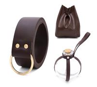 Sac de ceinture médiéval en cuir pour bouteille de potion, sac banane pour Halloween, sac médiéval, CST009 4, Taille unique, Beauté de masse