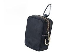 Sac de ceinture pour cartes, portefeuilles, sacs de taille, sacs amusants, porte-monnaie, porte-monnaie, porte-monnaie, sac de rangement pour outils, Noir , 10.5*7.5*4cm