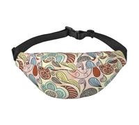 Sac de Ceinture pour Hommes, Sac Banane à bandoulière à la Mode pour Femmes, Sac de Taille avec Sangle réglable, Motif éthique