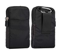 Sac de Ceinture pour Téléphone Portable Homme, Pochette Ceinture Homme Bandoulière, 6.9" Nylon Sac à Epaule Petit Sac à Bandoulière Homme Housse de Universel Clip Crochet Etui Sac à Main Porte Monnaie