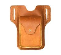 Sac de ceinture rétro en cuir pour homme, sac de ceinture en cuir ultra fin, sac de rangement en cuir