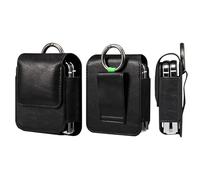 Sac de Ceinture Téléphone Portable Cuir Compatible avec Samsung Galaxy Z Flip 7/6/5/4/3/2/5G, Homme Étui Clip Ceinture Téléphone Sacoche de Taille Portefeuille Compatible avec Huawei Pocket 2/Pocket S