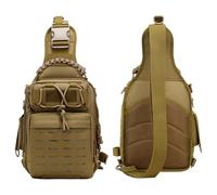 Sac de chants pour pêche avec sac de pêche, sac à bandoulière, sac de rangement, grande capacité, sac de pêche, sac de pêche, sac à dos, sac à bandoulière, sac de pêche, sac à dos, marron, Voir