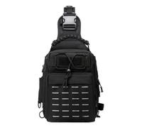 Sac de chants pour pêche avec sac de pêche, sac à bandoulière, sac de rangement, grande capacité, sac de pêche, sac de pêche, sac à dos, sac à bandoulière, sac de pêche, sac à dos, Noir , Voir