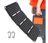 Sac de chargement pour panneau solaire | Sac de batterie de secours à énergie solaire | Banque d'alimentation solaire de camping, sac pliable, chargeur portable étanche pour le camping en plein air