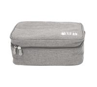 Sac De Chargeur De CâBle De DonnéEs, Grande Capacité, éTui De Rangement D'accessoires éLectroniques Portables Pour Disque Dur Mobile, Cordon D'alimentation D'ordinateur Portable Gris