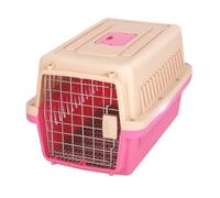 Sac de Chat Boîte Aérienne for Animaux De Compagnie, Cage for Chat, Boîte for Chien De Portable, Cage for Chien Portable Vérifiée, Boîte for Chat, Sac De Fret Aérien Sac de Transport Chat(Pink)