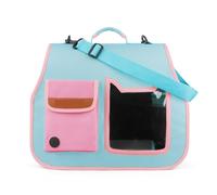 Sac de Chat Le Sac for Chat Portable Est Pliable Et Portable, Et Peut Être Porté en Bandoulière for Un Facile. Sac de Transport Chat(Blue)