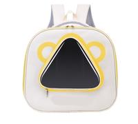 Sac de Chat Sac À Dos for Animaux De Compagnie, Confortable Et Respirant, Pliable, Fenêtre De Ventilation, Maille, Portable, Sac for Chat Sac de Transport Chat(Yellow)