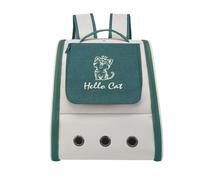 Sac de Chat Sac À Dos Portable for Chat, Sac À Bandoulière for Animal De Compagnie, Sac D'école De Sortie for Chat Et Chien, Fournitures Respirantes for Chat Sac de Transport Chat(Green)