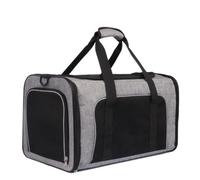 Sac de Chat Sac for Animal De Compagnie De Voiture, Sac for Chat, Portable Et Respirant, À Une Épaule Diagonale, en Toile Pliable for Les Sorties Sac de Transport Chat(White,B)