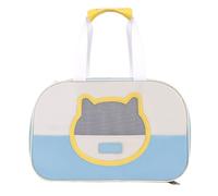 Sac de Chat Sac for Chat À La Mode for Sortir, Sac À Bandoulière Portable for Animaux De Compagnie, Sac De Sortie Respirant for Chat De for Animaux De Compagnie Sac de Transport Chat(Blue)